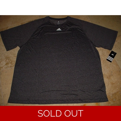 Adidas SS Climalite Fitness Shirt Heathered Black 3XL